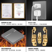  International electrician 86 network network type One w bit dark fit a computer home wall style silver gray big board