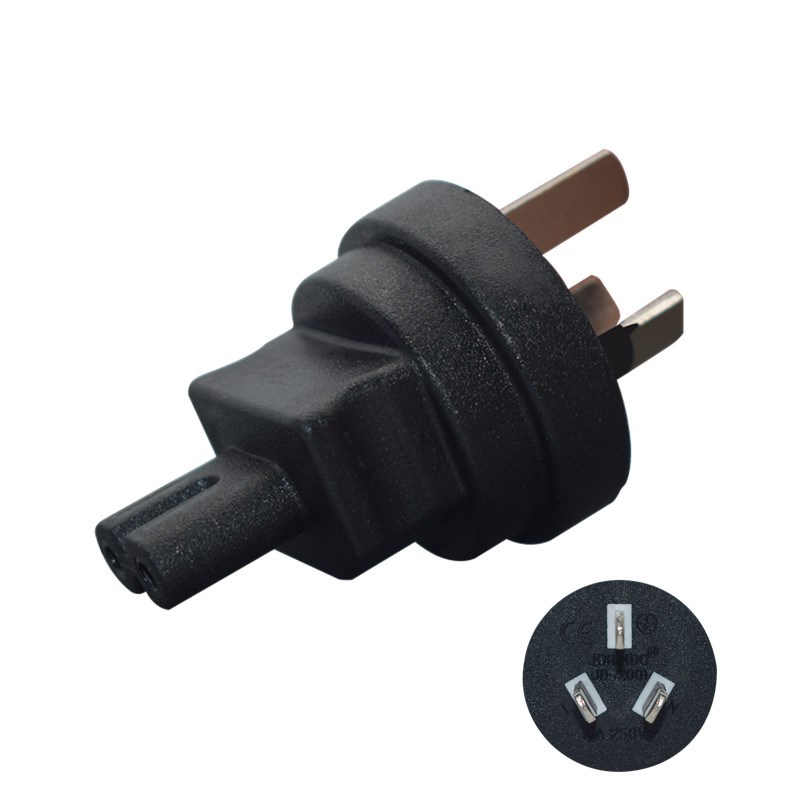  National Label plug Australian Label three C7 conversion plug turns eight-word converter 3 plug turns 2 round IEC320-plug