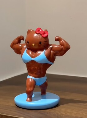 【办公室的小搭子~】黑皮猫咪桌面摆件工位情绪稳定器可爱树脂