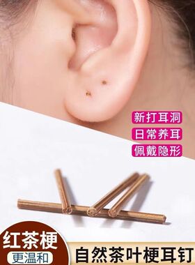 耳洞消炎棒茶梗耳钉新打