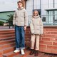 Co-branded new winter mid-length down jacket for men and women