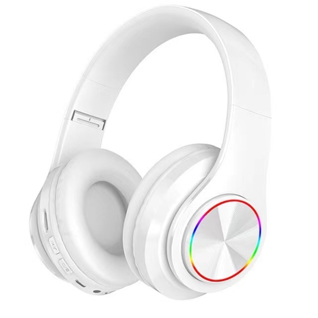 日本品质头戴式蓝牙耳机 B39蓝牙耳机UV发光立体音 运动耳机炫彩 - 图2