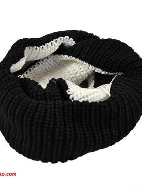 105双色针织大围脖男女2022 winter women warm scarf men scarfs