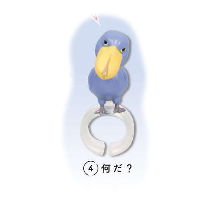Spot Japanese Epoch Fingertip Hornbill Cute Ring Bird Model Toucan Toy Gacha
