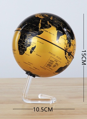 极速新品创意旋i转自转发光地球仪摆件家居装饰品室内客厅流浪地