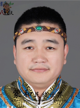 牛皮手工编织男士头饰蒙