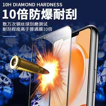 Huawei Enjoy 60x tempered film coverage anti-blue light STG-AL00 mobile phone screen protector ເຫມາະສໍາລັບເພັດສີດໍາຂອບຕ້ານການຕົກແລະການລະເບີດ, ຟິມແກ້ວກັນຮອຍກັນ, ປ້ອງກັນນິ້ວມື ultra-thin ບາງ.