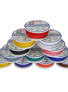 10m/ L 1007 24AWG 12 Colors Select  Spool Package Electrical