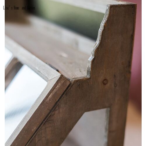 slanted design handmade antique solid wood small storage cab - 图2