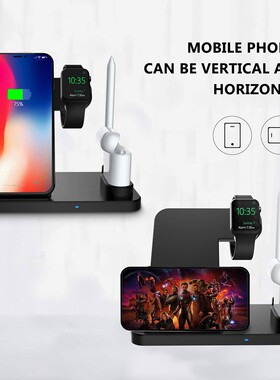 DCAE 4 in 1 Wireless Charger Stand for iPhone 11 X 8 XS XR