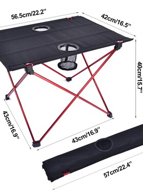 Roll-up Folding Table Beach Fishing Portable Foldable Table