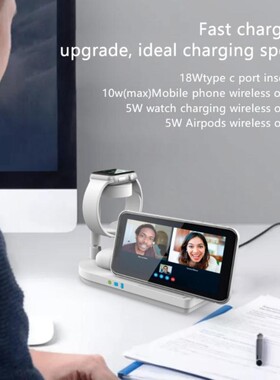 4 In 1 Qi Wireless Charger For IPhone 11 XS 12 12 Pro Fast