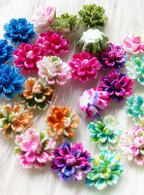 Tanduzi 100PCS Beautiful Mixed Color Layered Daisy Flower R