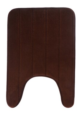 -Shaped Memory Foam Bath Mats Tet Mat Bathroom Coral Fleece