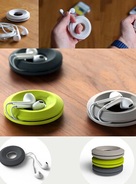 Creative Cute Donut Magnet Silica Headphones Earphone Holder