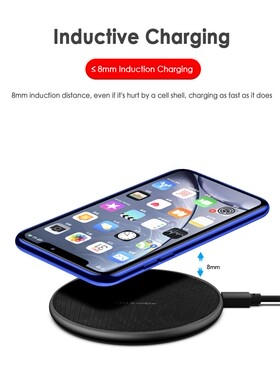 10W Qi Wireless Charger Receiver For IPhone 8 X XR XS Max F