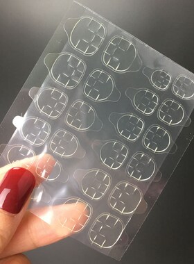 10 Sheets 240pcs Sticker Clear Adhesive Nail Tabs Press on