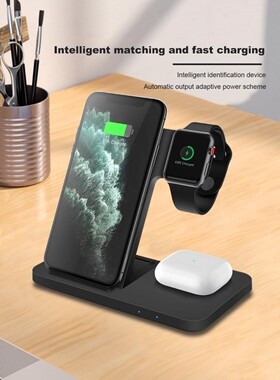3 In 1 Wireless Charger For Apple Watch 6 5 4 3 2 Airpods P