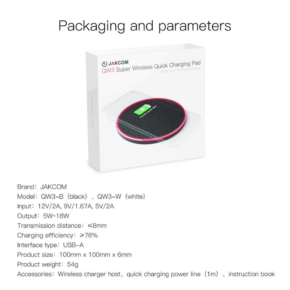 JAKCOM QW3 Super Wireless Quick Charging Pad New arrival as-图1