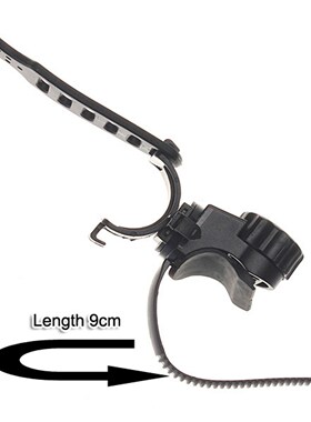 Black 360 Degree Bike Bicycle Flashlight Torch Mount Holder