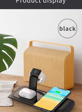 QI 15W Fast Charge 3 In 1 Wireless Charger For Iphone 11 Pr