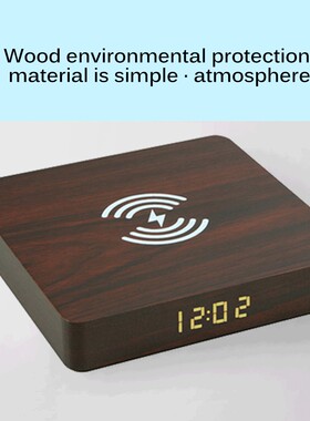 Wireless Charger Slim Wood Charging Pad For Samsung for iph