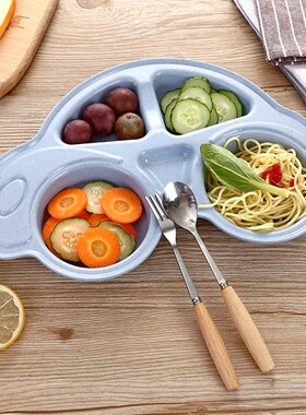Baby Feeding Food Tableware Cartoon  Kids Dishes Vegetabl