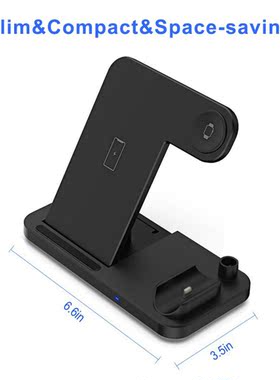 4 In 1 Wireless Charger, 15W Wireless Charging Station For