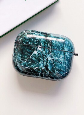 Watercolor Marble IMD Silicone Earphone Case For AirPods Pr