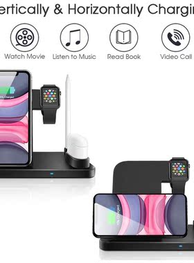 Wireless Charger 4 In 1 10W Phone Holder Fast Charger Stati
