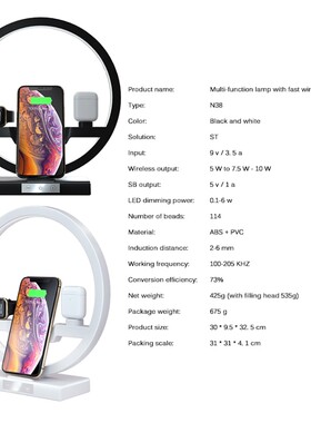 3 IN 1 QI Fast Wireless Charger Dock for Apple Watch iWatch