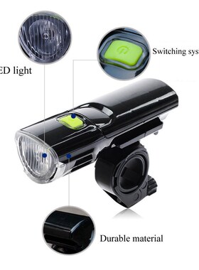 New Bicycle Light 3W Super Bright Bike Warning Headlight 3 M