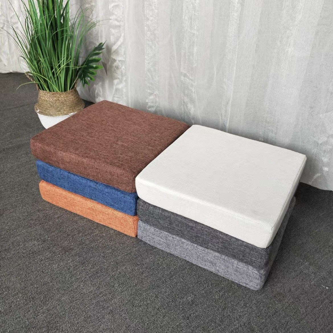 拆洗坐垫高密度海绵垫加厚办公椅子学生凳久坐增高椅子垫屁垫加硬