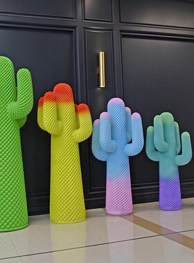 网红仙人掌衣帽架雕塑商场店铺客厅家居美陈落地网红装饰潮流直销