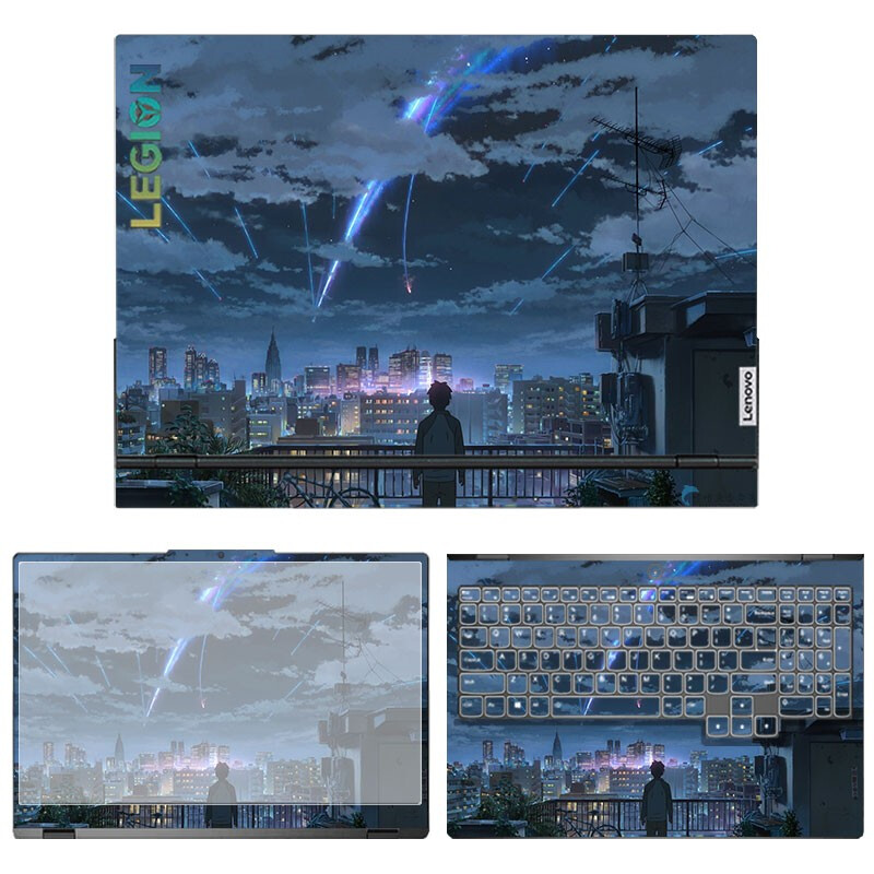 联想拯救者Y7000P贴纸Y9000P2022笔记本R9000K外壳保护膜Y9000X21款电脑R7000全套机身壁纸键盘屏幕膜不留胶 - 图3