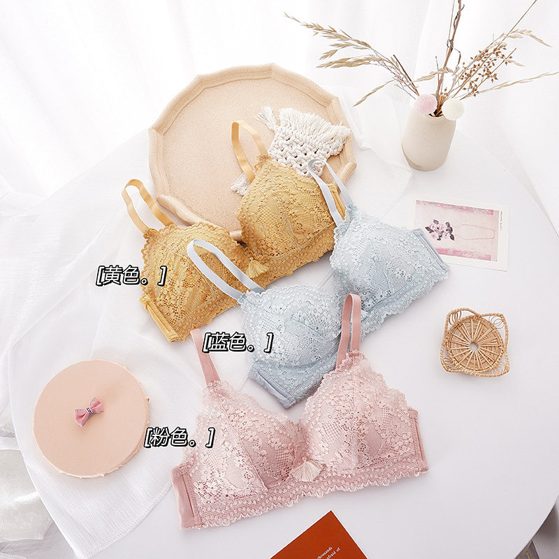 康后薄款显胸小内衣蕾丝聚拢文胸罩 康后文胸