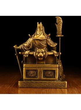 所有黄铜阅读关公饰品文关公夜读春秋季店公司家装开业礼品中国风