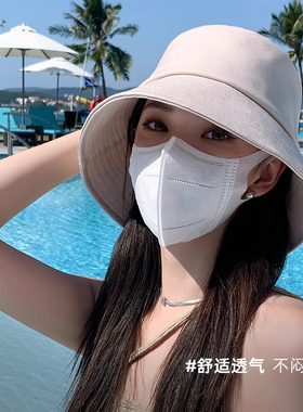 帽子女款2025新款渔夫帽鱼夫夏季大帽檐显脸小太阳帽遮阳帽防晒帽