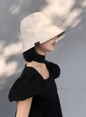 女士时尚双面渔夫帽女夏季春秋防紫外线2025新款遮阳防晒太阳盆帽