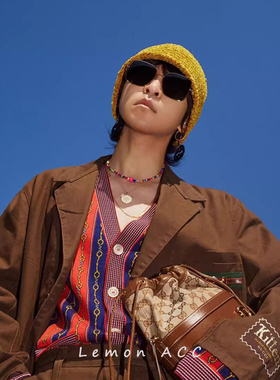 Lisa同款彩色串珠笑脸项链女锁骨链轻奢小众泫雅风海边配饰2026夏
