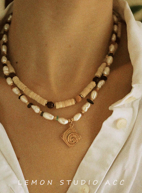 天然玉石串珠蛋白石项链颈链