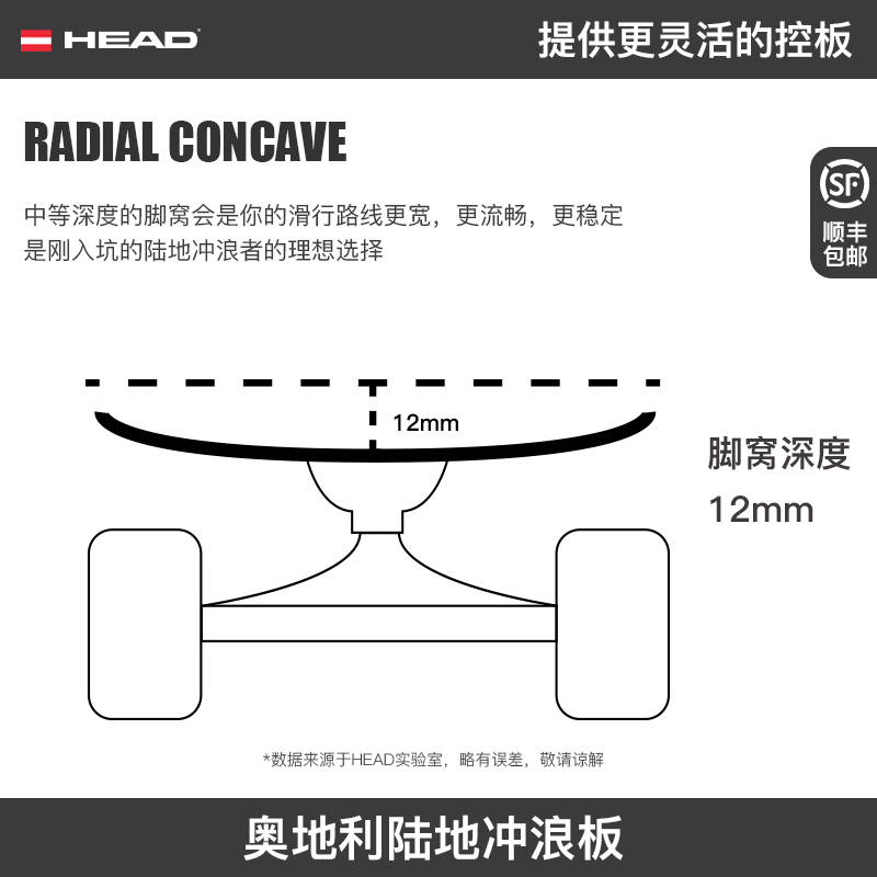 奥地利HEAD海德陆地冲浪板专业弹簧桥H7滑雪冲浪刷街陆冲板免蹬地 - 图1