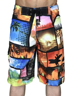 Men's Swimming Shorts Plus Size Swimwear Swim Shorts Surf B
