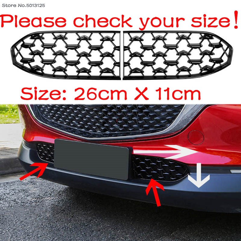 Car Front Bottom Middle Net Decoration Exterior Parts Specia - 图0