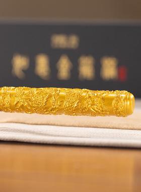 朱炳仁铜 如意金箍棒摆件齐天大圣悟空金箍棒工艺品含底座