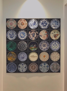 荷兰ixxi中国风多彩瓷饰壁画