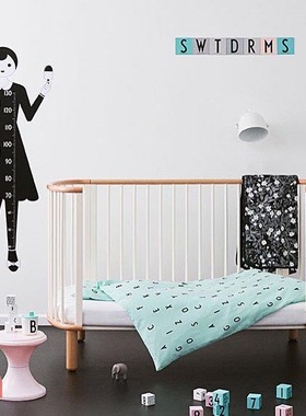 丹麦儿童身高墙贴现货