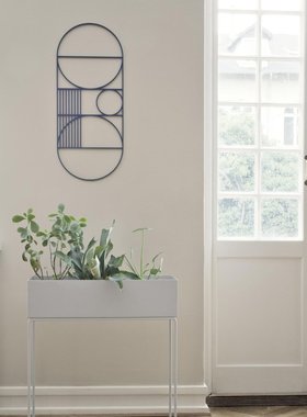 橡木几何隔热墙壁挂饰