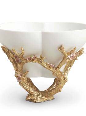 現貨美國利摩日水果盘客厅摆件