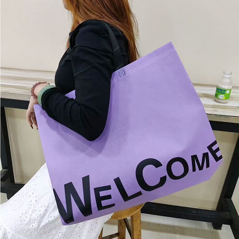 定制覆膜无纺布手提袋童装新年环保袋子服装店塑料手提袋子购物袋